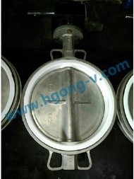 API/DIN stainless steel PTFE linner wafer butterfly valve